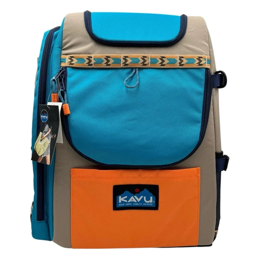 KAVU Pacific Rimshot Disc Golf Bag Padded Frisbee Holder Backpack - Jamboree